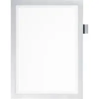 Durable Cadre d'information NOTE A4 DURAFRAME, face avant magnétique, argent métallisé