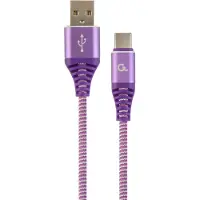 Gembird CC-USB2B-AMCM-1M-PW Câble USB 1,8 m USB 2.0 USB A USB C Violet (1 m, USB 2.0)