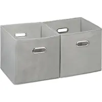 Relaxdays Lot de 2 boîtes rangement, sans couvercle (30 cm, 27 l, 2x)