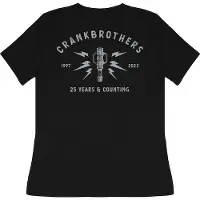 Crankbrothers T-shirt édition 25e anniversaire pour femmes, taille XL, noir-gris clair...