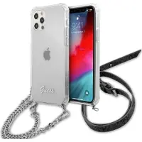 GUESS Guhcp12lkc4gssi Iphone 12 Pro Max 6.7 4g Chain Phone Case Clair