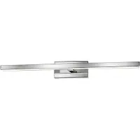 Nova Luce Modena - miroir lumineux - 63 x 9 x 7,5 cm - 18W LED inclus - IP44 - chrome