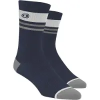 Crankbrothers Unisexe, Chaussettes de sport, Trail Splatter (42, 43, 44, 45, 46, 47), Bleu