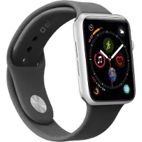 SBS Bracelet taille M/L pour Apple Watch 3/4/5/6/7/SE 40mm (Silicone), Sangles de montre, Noir