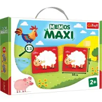 Trefl - S.CENA GAME - Mémos Maxi Pets sur la famille