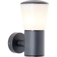 Brilliant Applique murale d'extérieur moderne CLIFFI | Applique murale avec douille E27 max. 28 watts en anthracite | aluminium/plastique