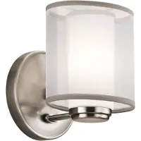 Kichler Applique murale LED Elstead Saldana G9, étain classique