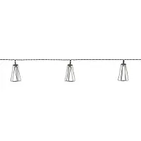 Star Trading Guirlande lumineuse solaire LED "Eddy", 180 cm, lumière blanche chaude, incluant une batterie, un capteur de crépuscule et un panneau solaire