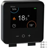 Schneider Electric Wiser Thermostat de radiateur noir avec CCTFR6401 (CCTFR6401)