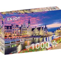 Enjoy Puzzle Puzzle 1000 pièces Enjoy – Gand au crépuscule, Belgique