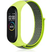 Cover-Discount Xiaomi Mi Band 7 - Bracelet de remplacement en tissu nylon (Nylon), Sangles de montre, Jaune