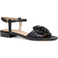 Geox Sandales plates D5580D000TUC9999 femmes - Noir - 39