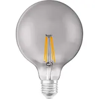 Ledvance Smart+ Wifi E27 Globe Classic Filament Fumée 6W 540lm - 825 Blanc Très Chaud | Dimmable - Équivalent 50W