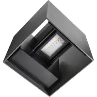 Nordlux Applique d'extérieur Milda Kubi IP44, Variante : 100 x 100 mm, 4,9 W, LED, 290 lm, anthracite