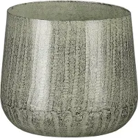 Boltze Flowerpot Mica Benson 1071766 metal Ø 12 cm gray (12 x 10 cm)