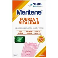 MERITENE Strength And Vitality 15x30 Gr Dietary Supplement Strawberry Clair