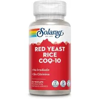 Solaray Red Yeast Rice Plus Q10 60 Units Rouge,Blanc