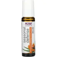 Now , Huiles Essentielles, Roll-On Défense Saisonnière, 1/3 fl oz (10 ml)