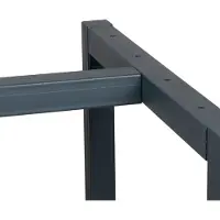 Wiltec Pied d’établi 125x57x81 cm Acier Anthracite Rouge Support Table de travail Emballage Atelier Dépôt