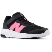 New Balance unisex pour enfant. PT578V1 578v1 Bungee Lace shoes noir (29), Plat, Lacets, Velcro, Casuel, Sport, Multisport, mode enfantine