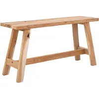 House Nordic Banc Barcelone en bois de teck naturel - 90x25x45 cm