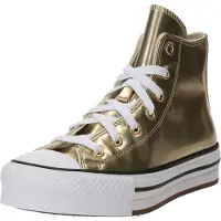 Converse Baskets montantes enfant CHUCK TAYLOR ALL STAR EVA LIFT PLATFORM METALLIC filles - Doré - 36