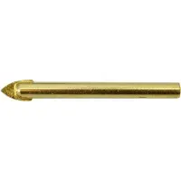 AWTOOLS Foret pour verre et céramique - - 8 x 70 mm - Pointe carbure - Revêtement titane - Auto-centrage