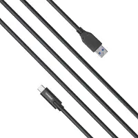 Celexon USB-C auf USB-A Kabel - USB 3.2 Gen 2x1 0,5m, schwarz (0.50 m, 15 W)