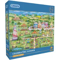 Gibsons Puzzle Fête de l'été 500 pièces carton coloré