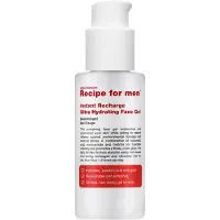 Recipe For Men Soin pour hommes, régénération immédiate, acide hyaluronique, hydratant, gel, visage, 75 ml
