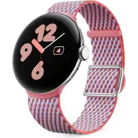 Google GA06138-WW, bracelet de montre, Pixel Watch 3 45 mm, fibre de coton, argent, 1 pièce