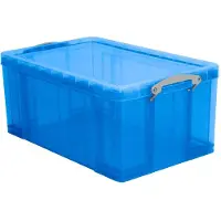 Really Useful Box Reachly Utile - Boîte de rangement RU 64 L 710 x 440 x 310 mm Persp Blue | Film rétractable, 1 pièce