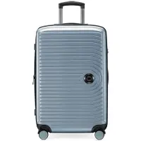 Hauptstadtkoffer - Mittelgroßer Koffer Trolley Valise à coque dure, bagages check-in avec extension XL, roulettes doubles, serrure TSA, 68 cm, 88 L,Pool bleu