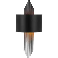 Opviq , applique murale moderne en métal, noire, 75 x 10 x 22 cm | Douille E27, max. 40 W, IP20 | Notice de montage incluse | Un design industriel élégant qui s'intègre dans toutes les pièces.