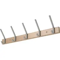 HP Autozubehör Porte-manteau mural Profil en bois Hêtre 7 porte-chapeaux/7 porte-manteaux Longueur 1000 mm