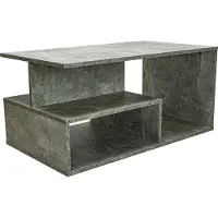 Top E Shop Topeshop PRIMA BETON table à café/table d'appoint/table d'extrémité Table de salon Forme libre 1 pied