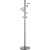 Alco Portemanteau 2812 argenté métal 8 crochets 41,0 x 182,0 cm