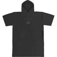 Normani Peignoir court 'Siargao' gris / noir