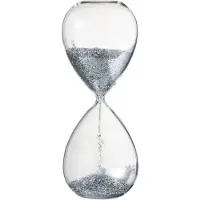 J-Line Sablier perles verre argent extra large