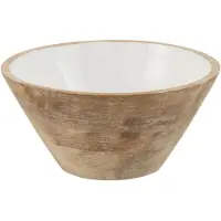 Jline Bol bois de manguier blanc medium