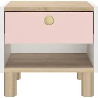 Gami Table de chevet Romy | 39 x 35 x 37 cm | Rose pastel
