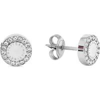 Tommy Hilfiger Boucles d'oreilles marine / argent / transparent / blanc