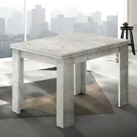 Web Furniture Table à rallonges design Jesi Style, 90-180 x 90 cm