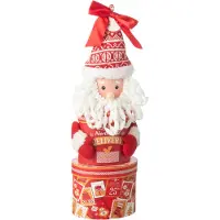 Jline Pot a provision boite cadeau papier rouge