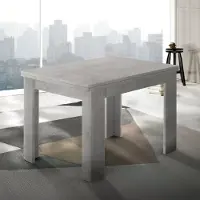 Altro Table à manger moderne à rallonges et à abattants, 90-180 x 90 cm, Jesi Raw