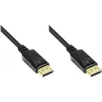 Alcasa electronik Good Connections - Câble DisplayPort - DisplayPort (M) pour DisplayPort (M) - 5 m - verrouillé, moulé, support 4K - noir