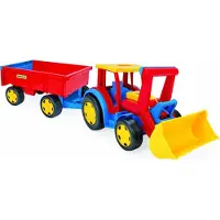 Wader Tracteur GIGANT avec pelle frontale et remorque