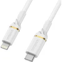 Otterbox Standard - Câble Lightning - USB-C mâle pour Lightning mâle - 2 m - poussière de nuage blanche - Prise en charge de Power Delivery
