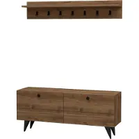 Skye Decor , Rupa - Walnut, armoires, meuble d'entrée, noyer, 113 x 48,5 x 35 cm