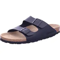 Rohde Chaussures pour hommes Grado, pantoufles, sandales, noires, pour le quotidien